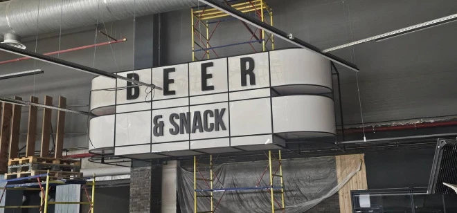 Интерьерная вывеска Beer & Snack